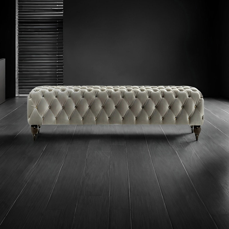 Banc de rangement Lannis, H 17,71 po x l 55,11 po x P 17,71 po