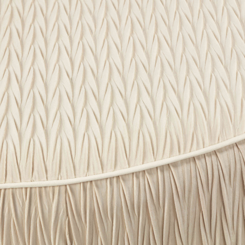 Valde Round Ottoman in Beige