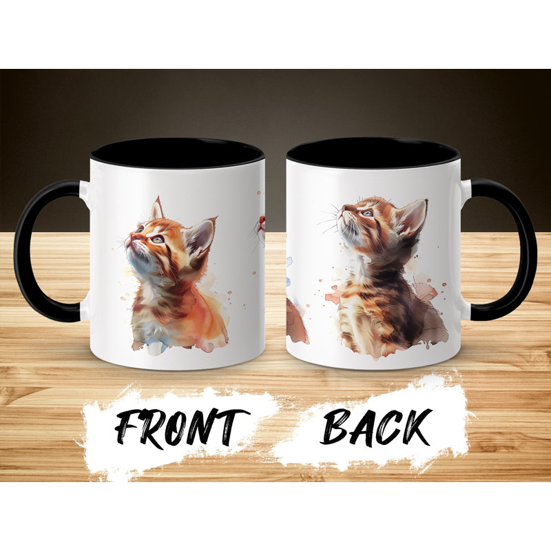 Ceramic Coffee Mug, Black, 2