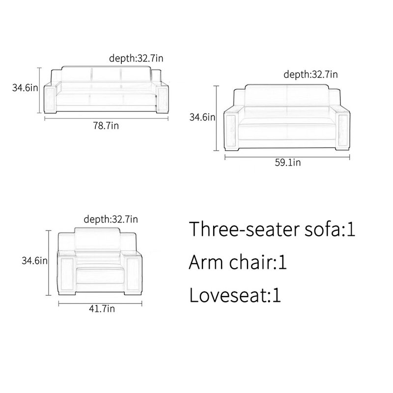Business classic modern office sofa set