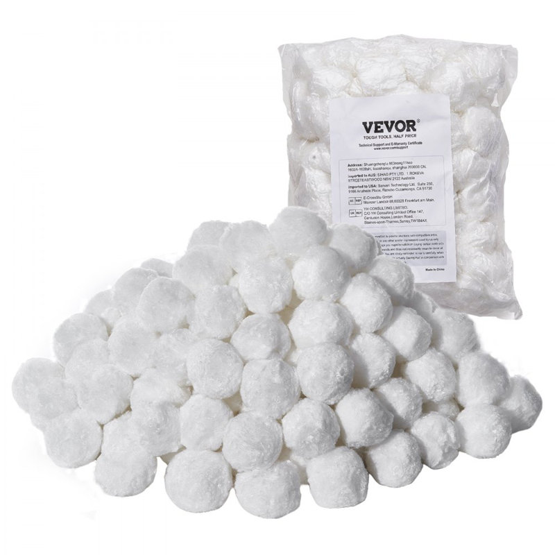 Pool Filter Balls for Sand Filter Pump Swimming Pool 1.5 lbs Reusable, Blue
