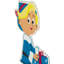 Décoration de fenêtre en gel 7 "Hermey avec cadeau de Noël double face
