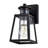 Asaru Motion Sensor & Dusk to Dawn 9.5"H Matte Black Outdoor Wall Lantern