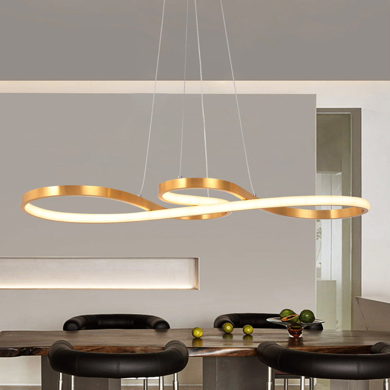 Adwoa 1 - Light Kitchen Island LED Chandelier, Gold
