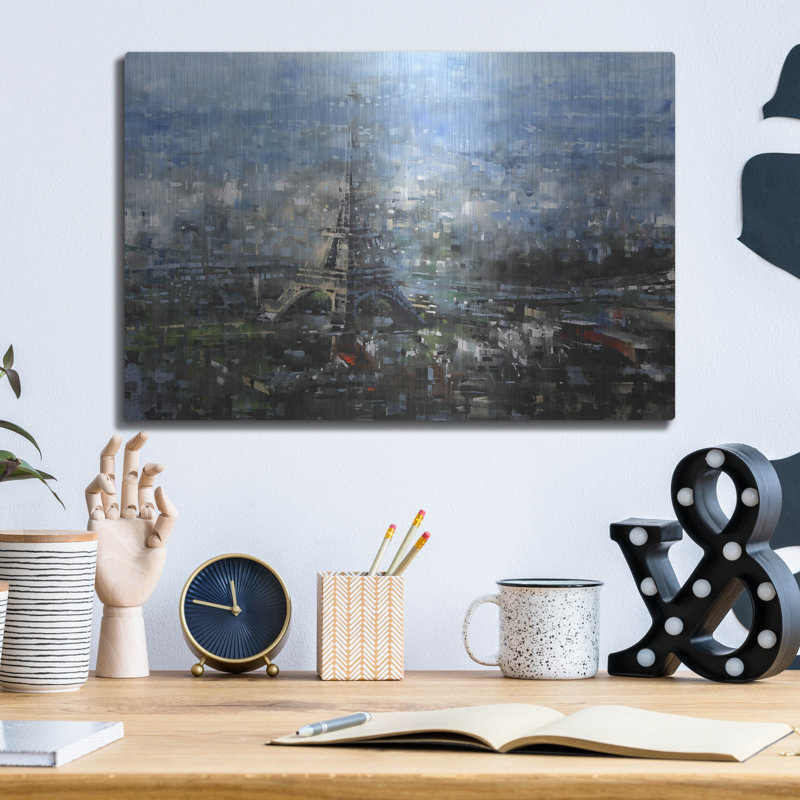 «Blue Paris» par Mark Lague, H 12 po x l 16 po