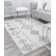 Bodrum Tribal Native White Area Rug