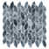 Channing 1-in. x 2.5-in. Elongated Hex Marble Look Polished Natural Stone Wall & Floor Mosaic Tile