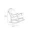 Chaise berçante nordique en bois massif Nordic