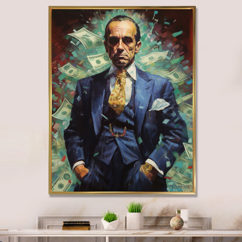 Iconic Pop Art I - reproduction sur toile, H 20 po x l 12 po x P 1 po, Cadre flottant doré