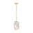 Luminaire suspendu en laiton 1 lumière Heera