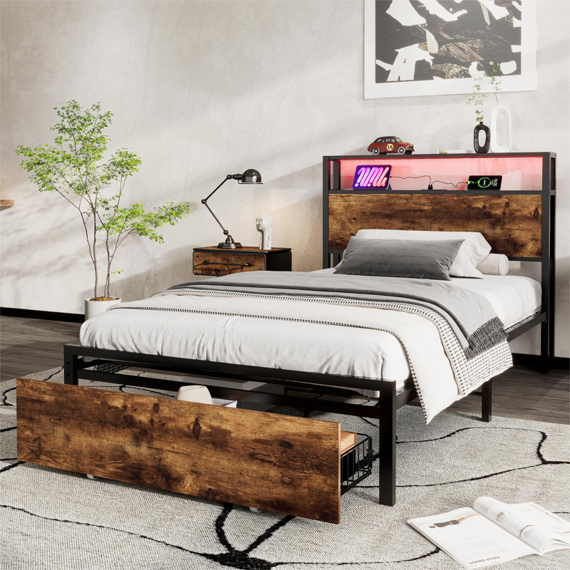 Cocuzzo Storage Bed, Single (3')