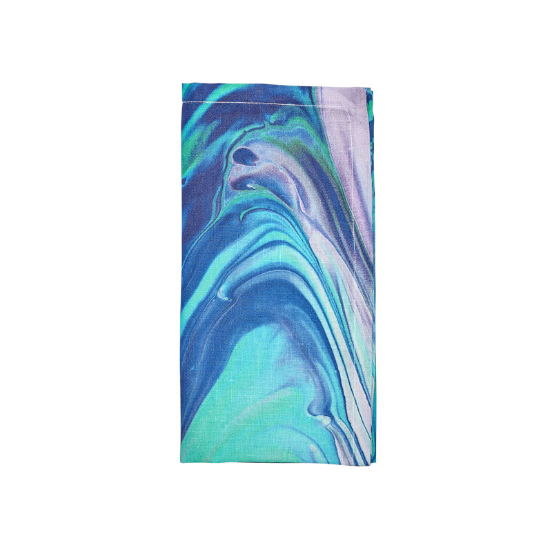 Splash Napkin in Blue/Seafoam
