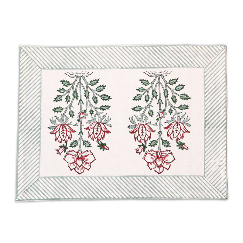 Ensemble de 4 napperons en coton Agatha