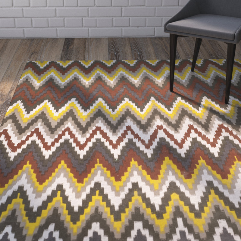Tapis en coton tissé à la main Sonny Cedar Brook, Rectangle 5 pi x 8 pi