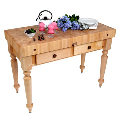 American Heritage Prep Maple Rustica Table by John Boos