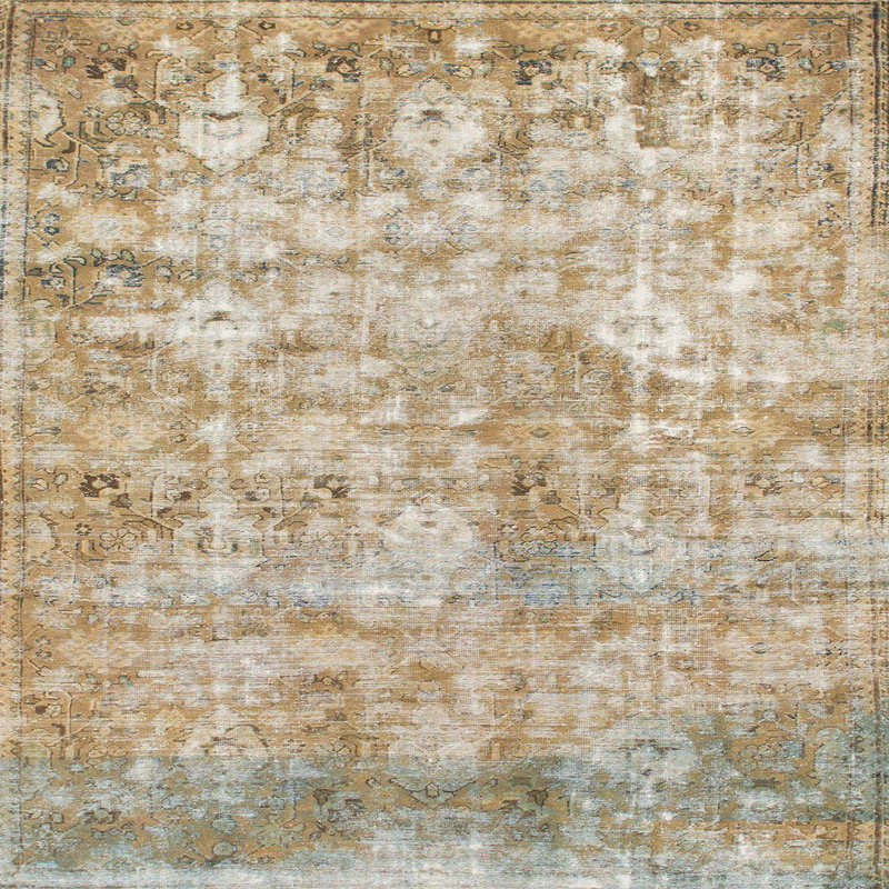 Abstract Indoor Rug, Square 5'