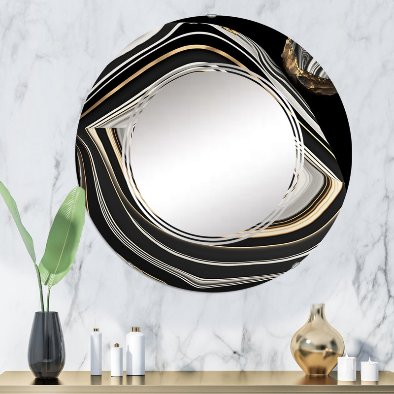 Zerrick Circle Wall Mirror, 32" x 32"