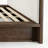 King Size Brown Platform Bed Frame