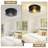 Industrial Round Flush Mount Ceiling Light, 2-light Matte Black Metal Ceiling Fixture For Bedroom & Entryway(Set of 2)-599103961