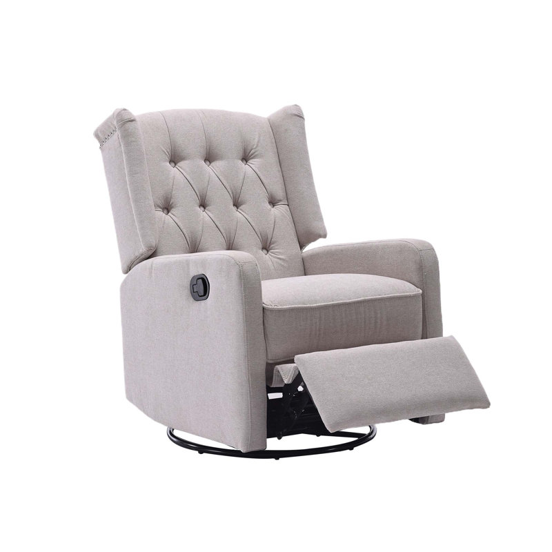 Fauteuil inclinable berçant, Lin beige