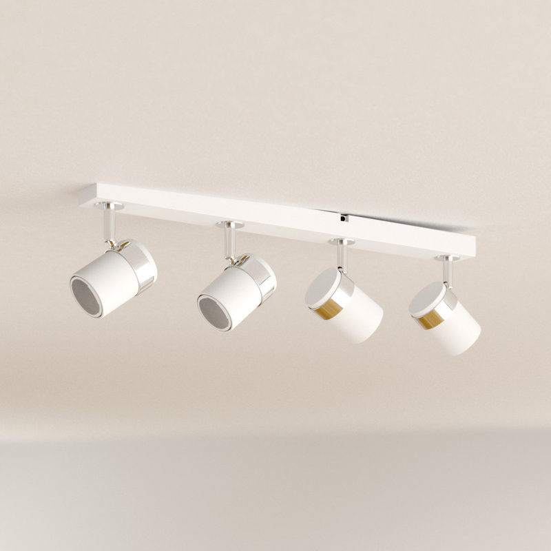 Lacey 4-Light 54cm Ceiling Spotlight, White, 6500K