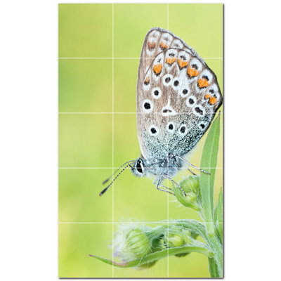 Panneau décoratif en céramique satinée 12 po x 12 po