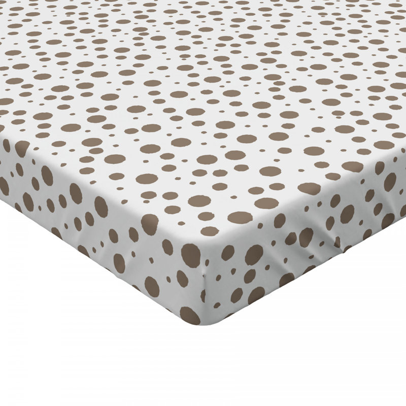 Microfiber Polka Dots Fitted Sheet, Twin XL Fitted Sheet