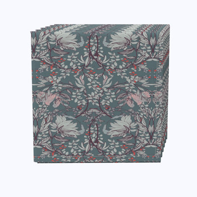 Cotton Floral Square Napkin
