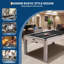 Table de billard convertible 7-en-1 7 pi avec table de salle à manger et tennis de table-126192283