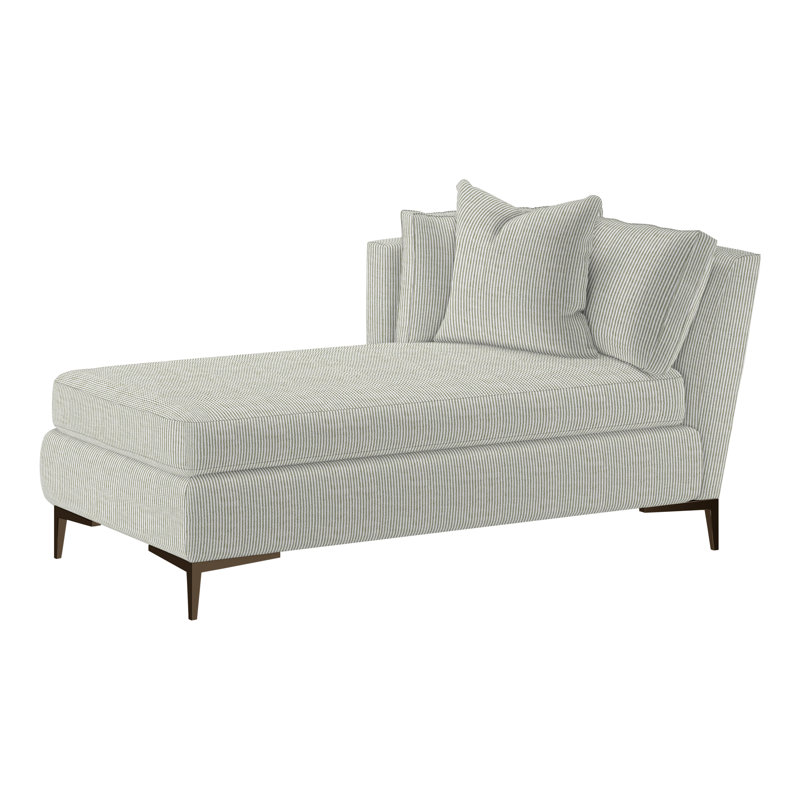 Aiden Chaise Lounge, Bond Linen (Performance fabric) 1086-92, Antique Bronze, Left Hand Facing