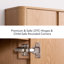 Grande armoire de salle de bain murale l 25 po x H 30 po, rangement de coin moderne au-dessus de la toilette avec portes à fermeture douce et tablettes réglables, chêne naturel