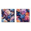 Cerisier - Ensemble de 2 collages carrés floraux-101849647-101849646