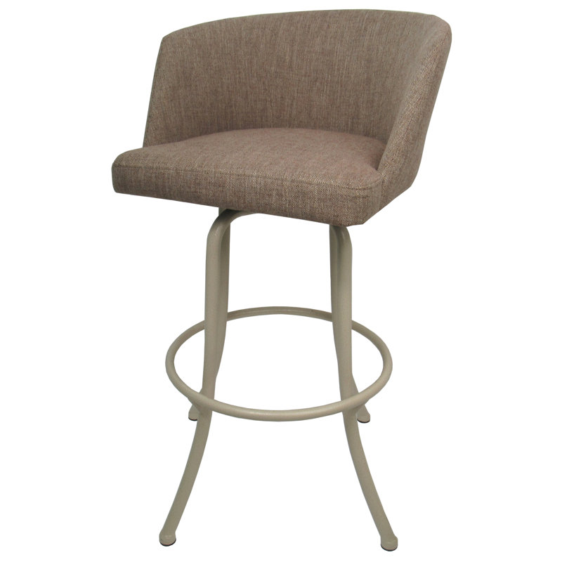 Tabouret de bar rotatif 26 po Deagan, Très grand (siège d'une hauteur de 34 po), Beige