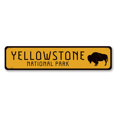 Panneau en aluminium personnalisé Buffalo National Park