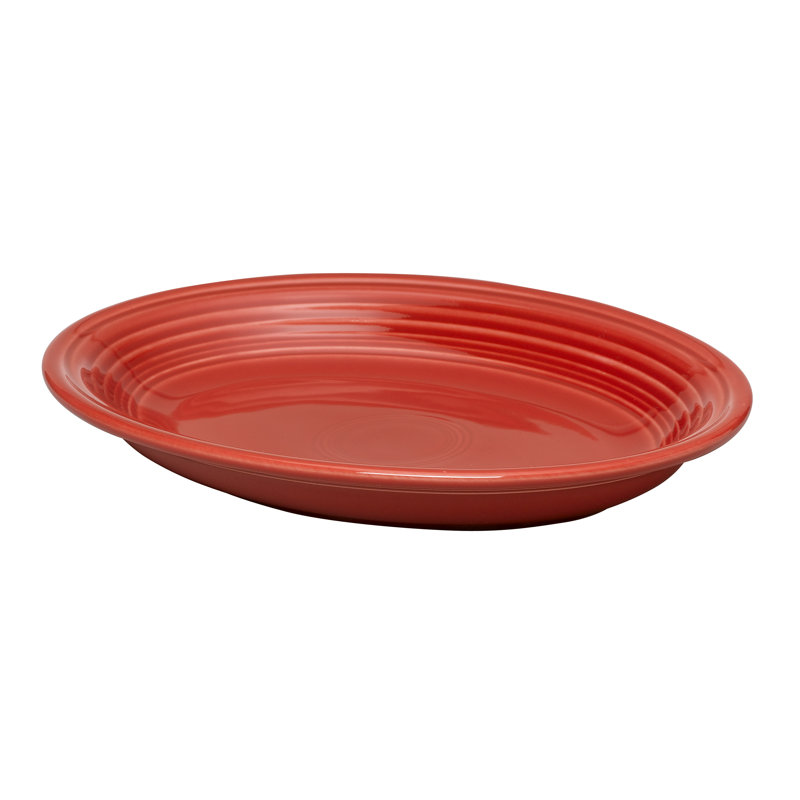 Plat de service moyen ovale 11 5/8 po Fiesta, Rouge écarlate