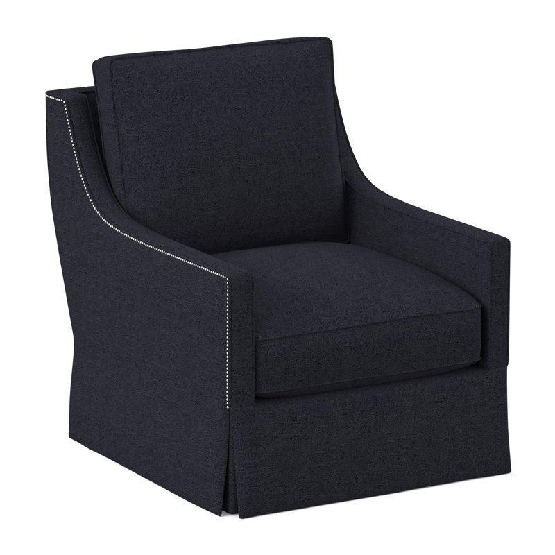 Jupe de chaise pivotante Sonoma, 100% polyester bleu marine de Venise