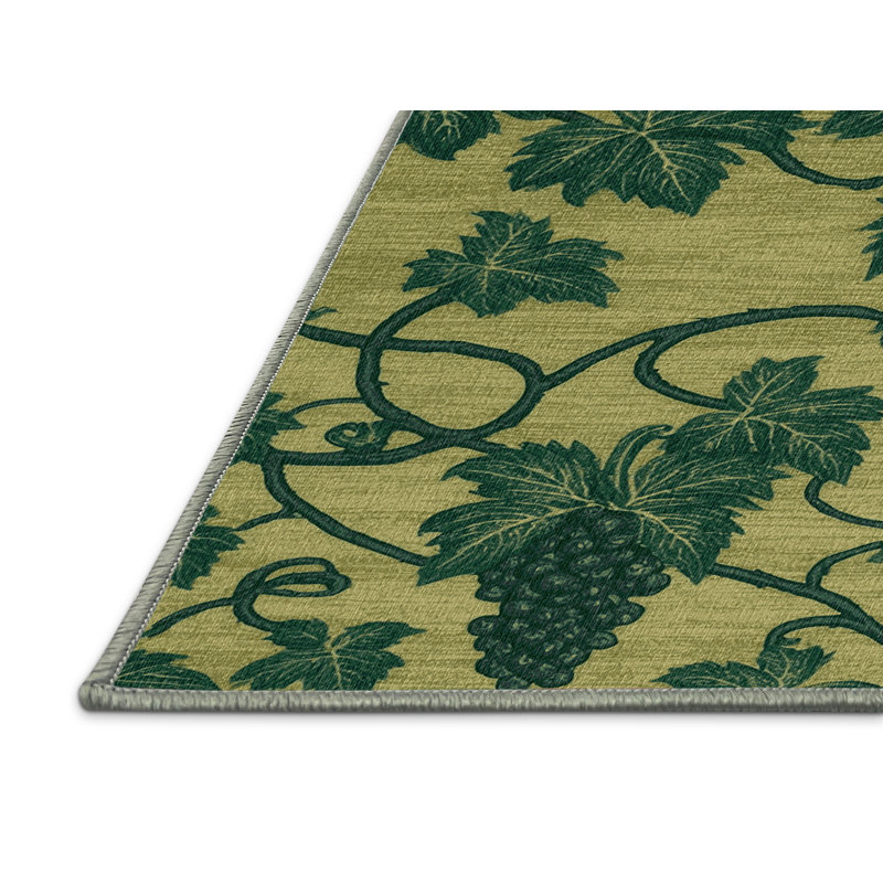  Tapis lavable à la vigne