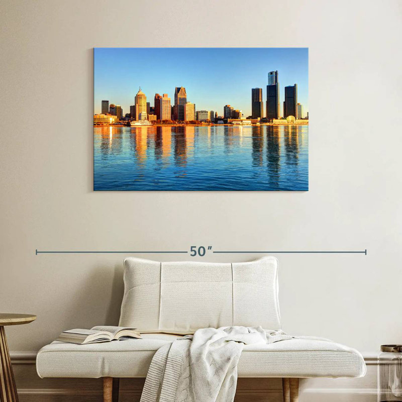 Ravi, Détroit, front de mer, horizon, H 26 po x l 39 po