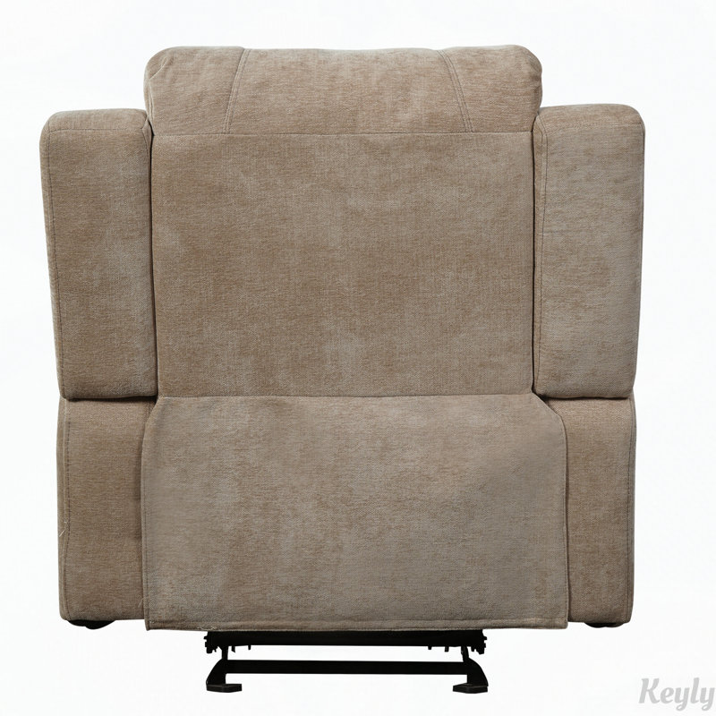 Fauteuil inclinable manuel avec revêtement en chenille, Chenille avoine