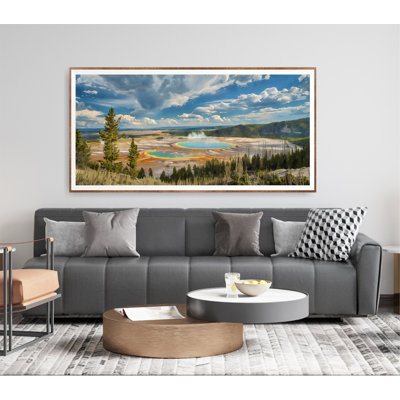 Yellowstone National Park Poster, Travel Print, Nature Landscape, Extra Large Horizontal Wall Art