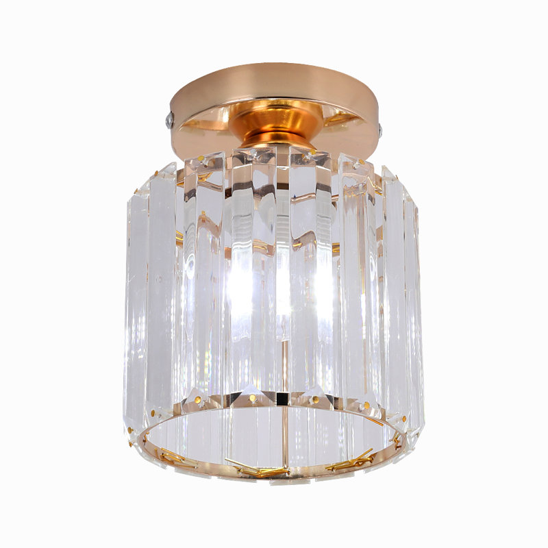Blandinsville Glass Flush Mount, Gold
