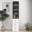 Élégante armoire de rangement blanche