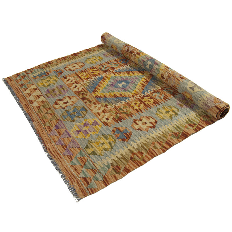 Hand Woven Hand Loomed 80cm X 112cm Multicolor Indoor / Outdoor Area Rug