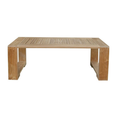 Cahl Rectangular Teak Outdoor Coffee Table