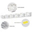 Applique murale 41 po à 6 lumières DEL en cristal 41 po - Élégant luminaire de salle de bain chromé avec abat-jour en cristal transparent pour salle de bain, chambre à coucher ou couloir