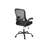 Ergonomic Swivel Office Chair With Adjustable Height And Armrests, Contemporary Black Mesh And Metal Design For Modern Workspaces