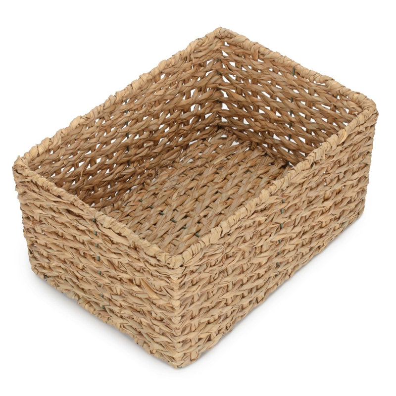 Beachcrest Home Alistair Wicker Decorative Basket, 22 cm H x 35 cm W x 17 cm D 