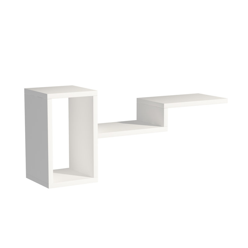 Emley 3 Piece Floating Shelf, White