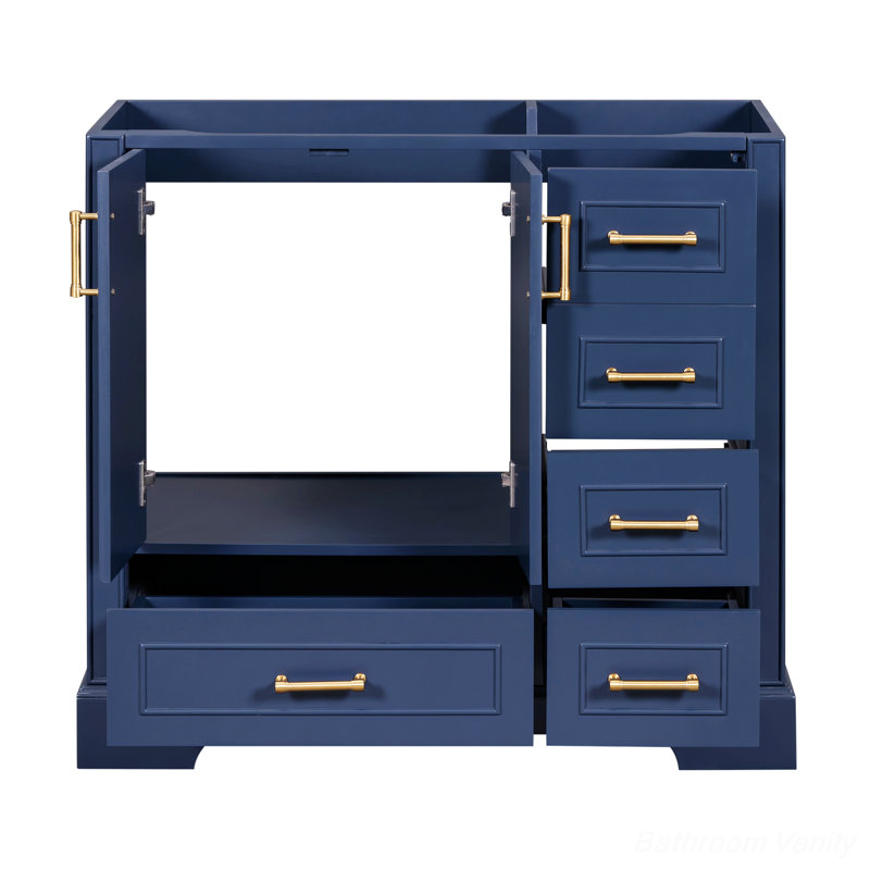 Base de meuble-lavabo Motteo 17,82 seulement, Bleu marine