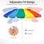Parasol de plage 86,5 po